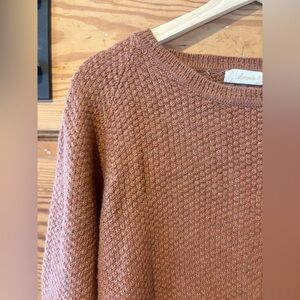 Sloomb Pomona Women's Merino Wool Sweater in Nutmeg size XL